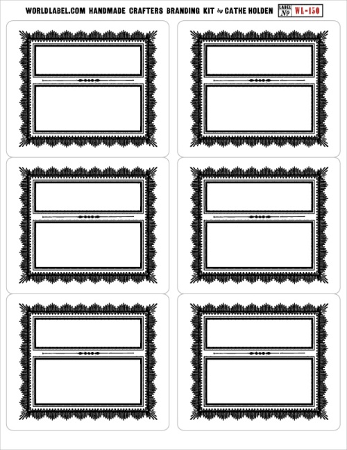 Handmade crafters label branding kit by Cathe Holden | Free printable ...