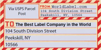 parcel post label