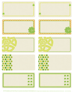 St Patrick’s Day Labels By InkTreePress | Free printable labels ...