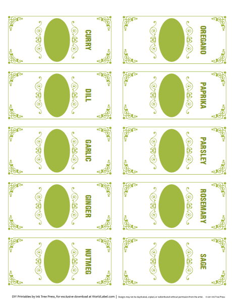 Spice Jar Labels (Free Printable) from Somewhat Simple