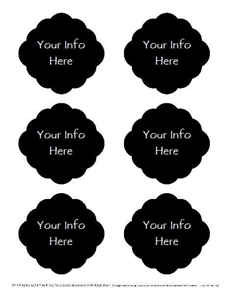 SALE Printable Chalkboard Labels Outlined Black Label Clipart