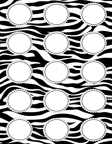 Labels with Wild Cat Prints & Zebra | Free printable labels & templates ...