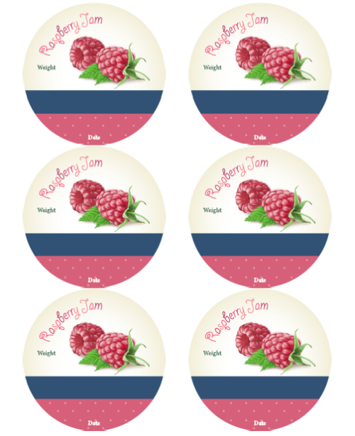 jam labels clipart free