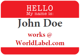 Name Badge Labels Free Printable Labels Templates Label Design Worldlabel Blog