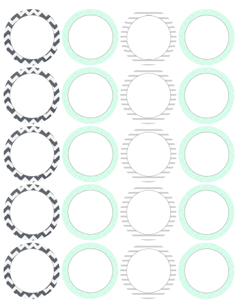 round square labels from lizzys collection free printable labels