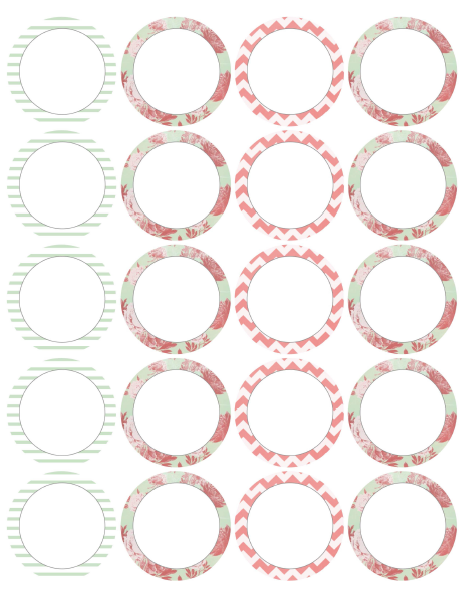 Round & Square Labels from Lizzy's Collection | Free printable labels & templates, label design ...