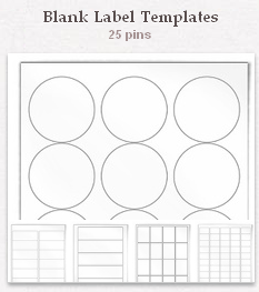 Blank label templates to print.