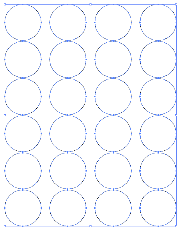 4 inch Circle Template, Circle sticker template, Circle labe