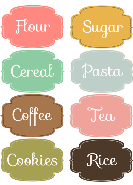 kitchen pantry organizing labels free printable labels