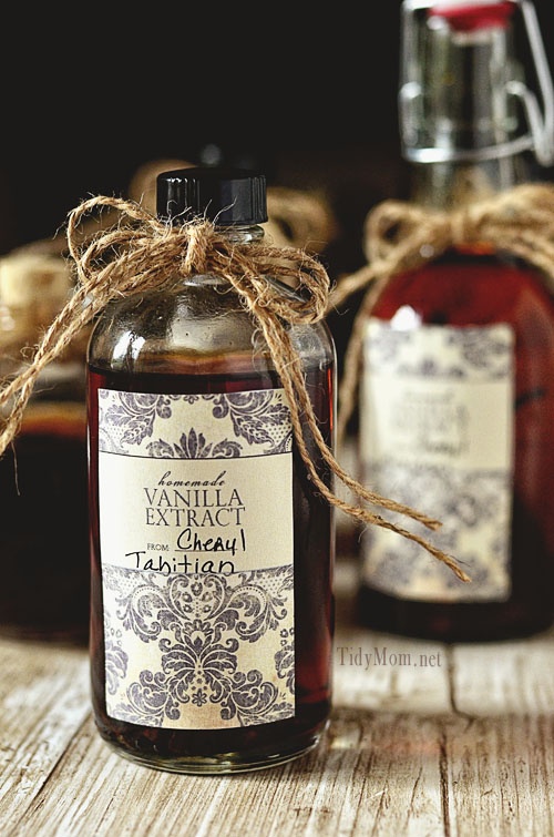 Free Printable Homemade Vanilla Labels