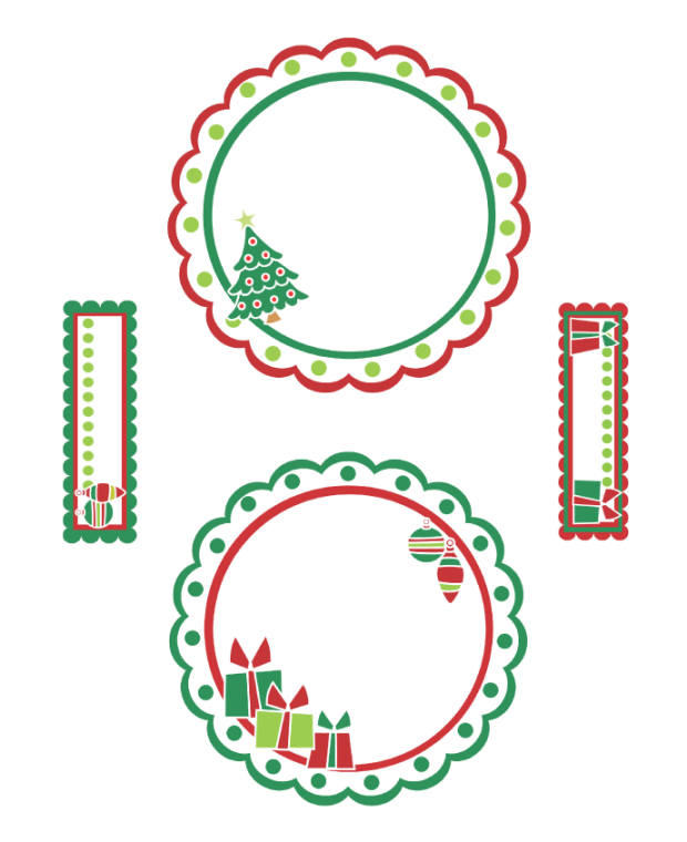 Xmas Labels Templates Free