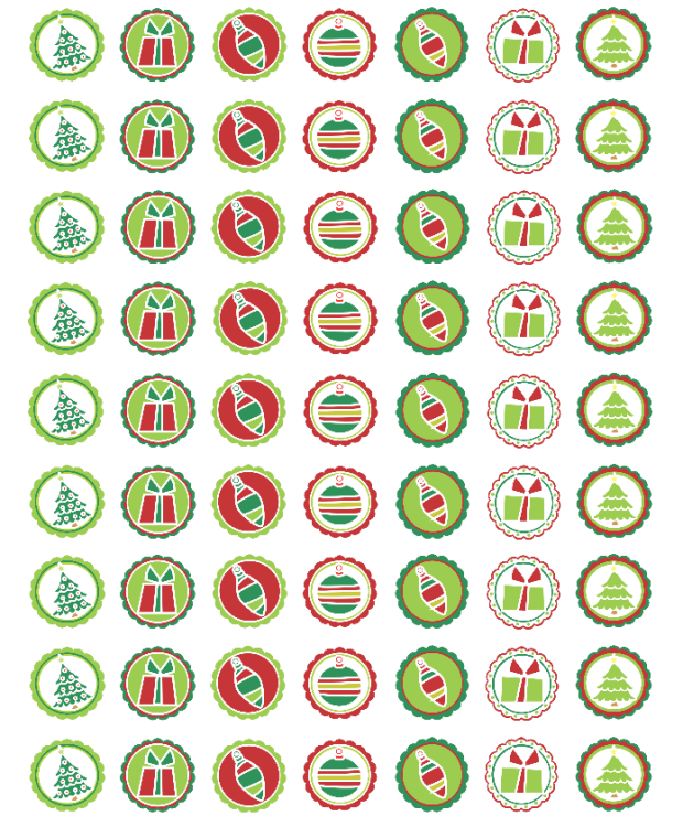 Printable Holiday Stickers