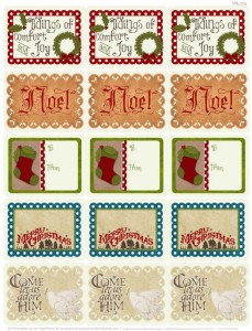 A Rustic Christmas Printable Label Set | Free printable labels ...