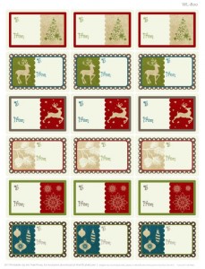 A Rustic Christmas Printable Label Set | Free printable labels ...