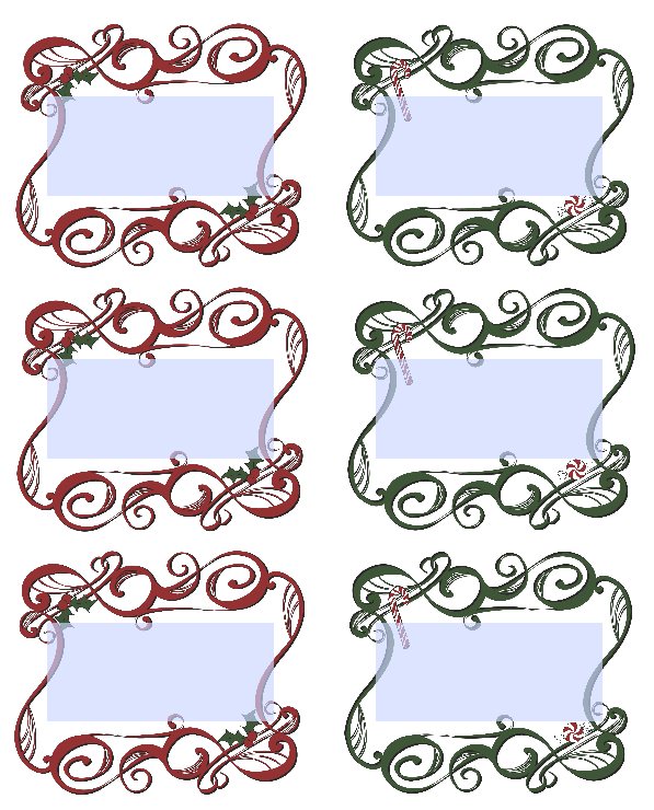 Candy Canes and Holly Journal Stickers and labels | Free ...