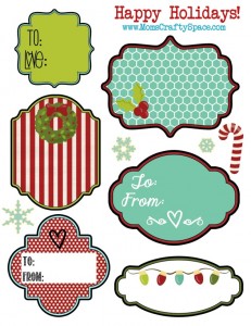 Free Printable Holiday Gift Labels and Tags | Free printable labels ...