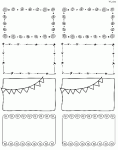 Printable Doodle Borders Labels by InkTreePress | Free printable labels ...