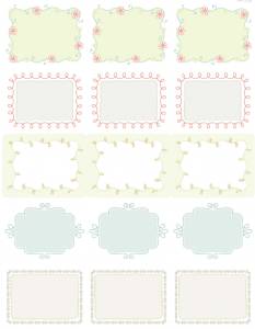 Printable Doodle Borders Labels by InkTreePress | Free printable labels ...