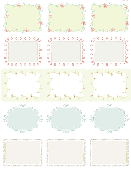 printable doodle borders labels by inktreepress free printable labels