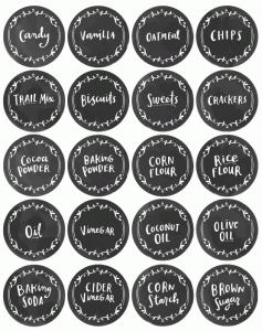 Kitchen, Spice Jar & Pantry Organizing Labels | Free printable labels ...