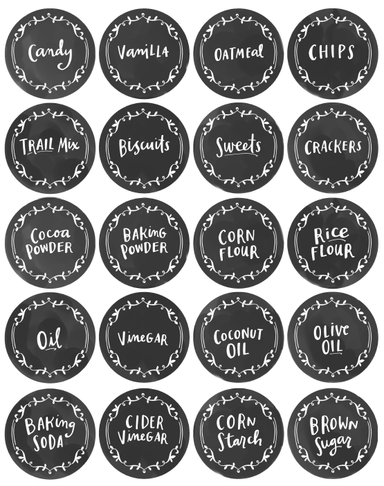 kitchen spice jar pantry organizing labels free