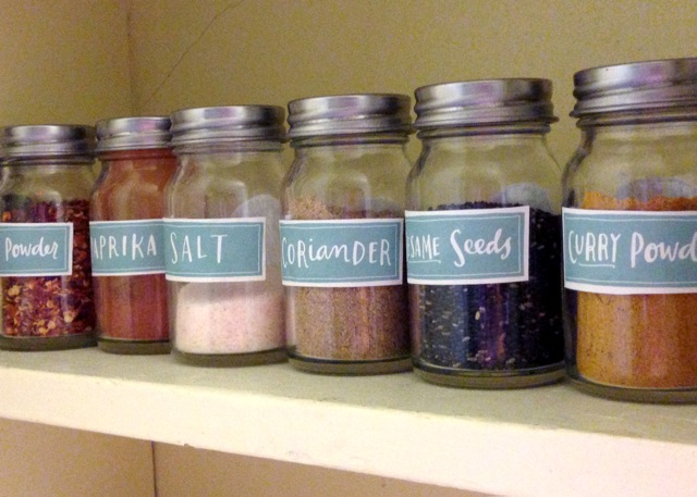 Spice Jar Labels, Spice Rack Stickers, Pantry Labels, Kitchen