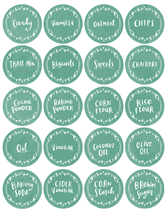 Free Printable Spice Jar Labels