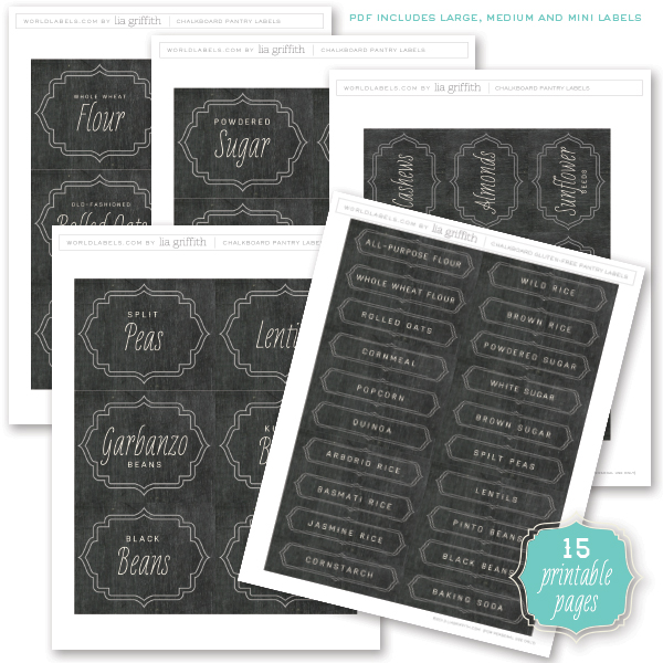 Kitchen, Spice Jar & Pantry Organizing Labels  Free printable labels &  templates, label design @WorldLabel blog!