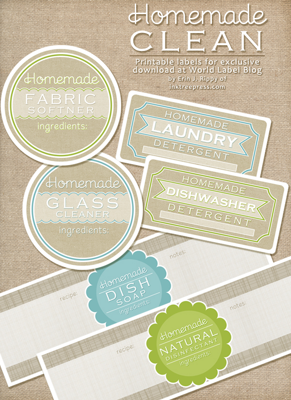 Dryer Ball Essential Oil Blends - Free Printable Label