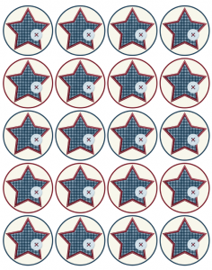 Printable Americana Holiday Labels | Free printable labels &amp; templates ...