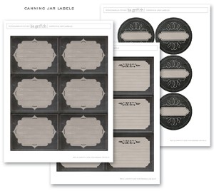 Chalkboard Canning & Freezer Labels by Lia Griffith | Free printable ...