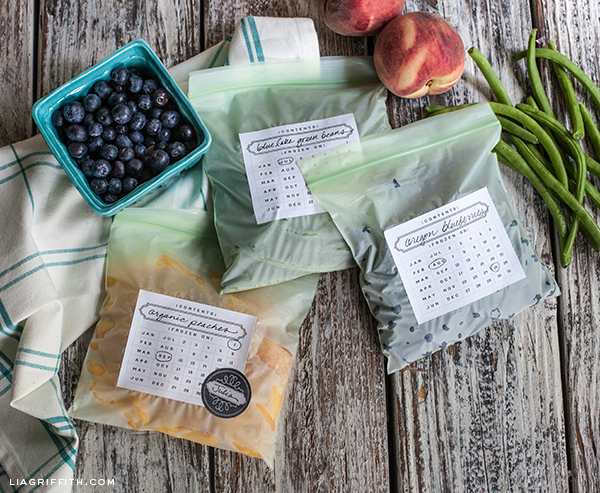 Chalkboard Canning & Freezer Labels by Lia Griffith  Free printable labels  & templates, label design @WorldLabel blog!