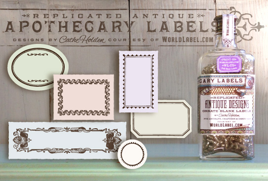 blank apothecary labels