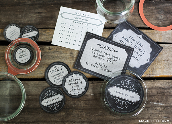 Chalkboard Canning & Freezer Labels by Lia Griffith  Free printable labels  & templates, label design @WorldLabel blog!