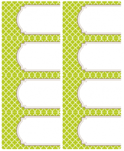 Printable Moroccan Tile Designed Labels | Free printable labels ...