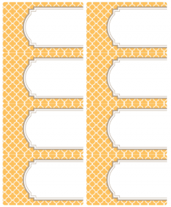 Printable Moroccan Tile Designed Labels | Free printable labels ...