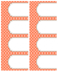 Printable Moroccan Tile Designed Labels | Free printable labels ...