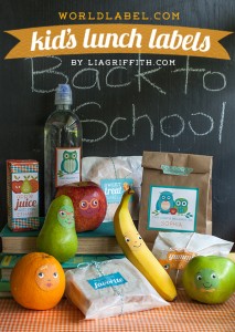 Personalized Kid’s Lunch Labels | Free printable labels &amp; templates ...
