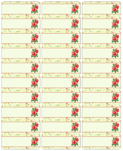 Free Vintage Rose Label Printables by Rachel Birdsell | Free printable ...