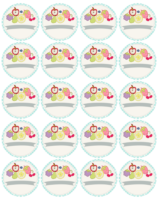 Cute Fruity Fun Free Canning Label Printables -:) | Free printable