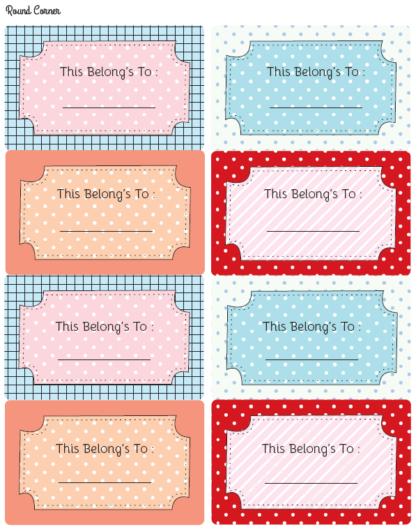 Free Stationery and Multi-purpose Labels | Free printable ...