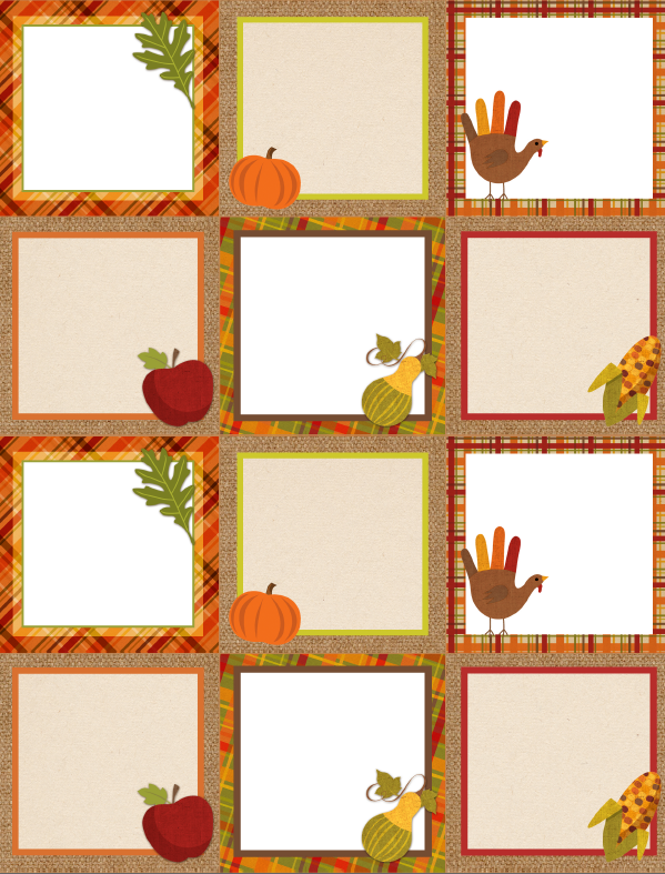 paper to sticker use printable how Papers Labels Thanksgiving Leftovers for Digital Free &