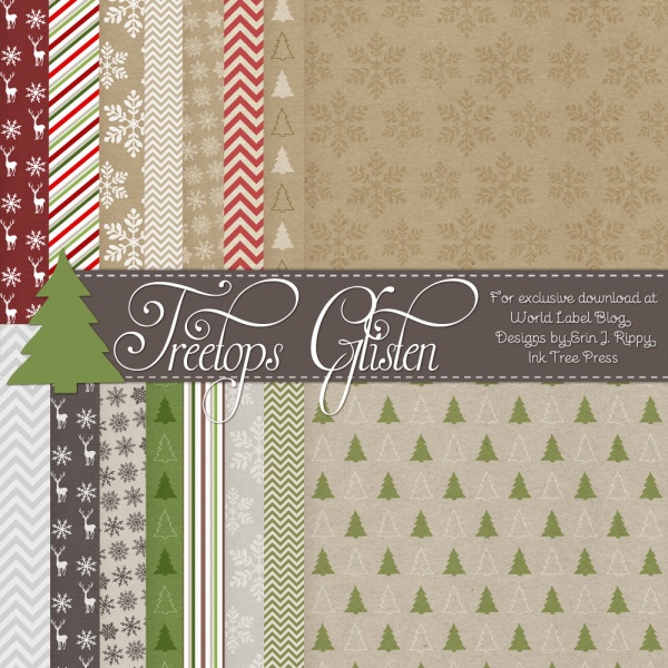 20 Free Printable Cute Christmas Scrapbook Papers