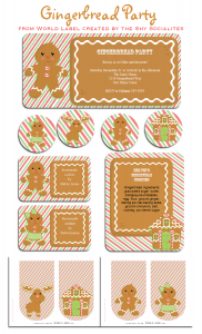 Gingerbread Party Kit and Labels :) | Free printable labels & templates ...