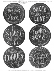 Holiday Chalkboard Labels BY Lilyandval.com | Free printable labels ...