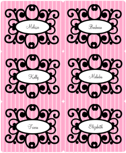 Pink Diva Princess Party Printable Set | Free printable labels ...