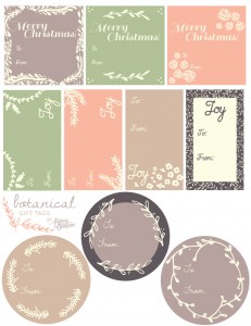 Free gift labels to print