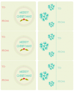 Happy Holiday Label Printables by Catherine Auger | Free printable ...