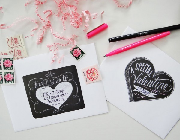 valentines day label templates