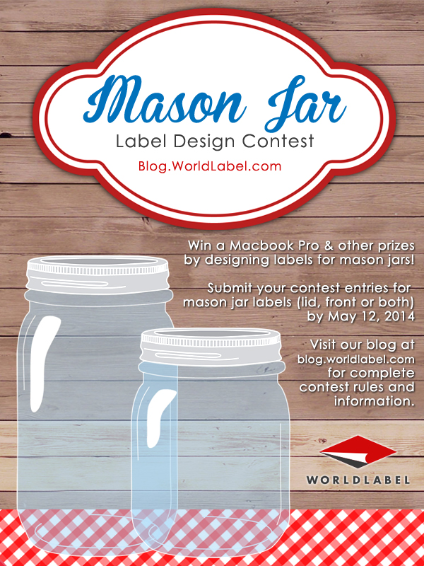 The Worldlabel Mason Jar Label Design Contest Free Printable Labels Templates Label Design Worldlabel Blog